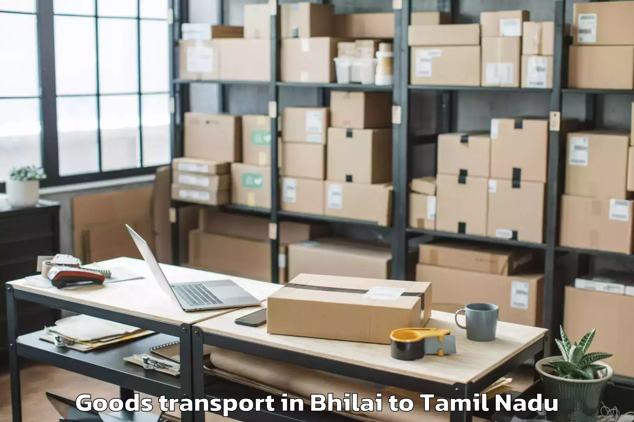 Book Your Bhilai to Kuzhithurai Goods Transport Today